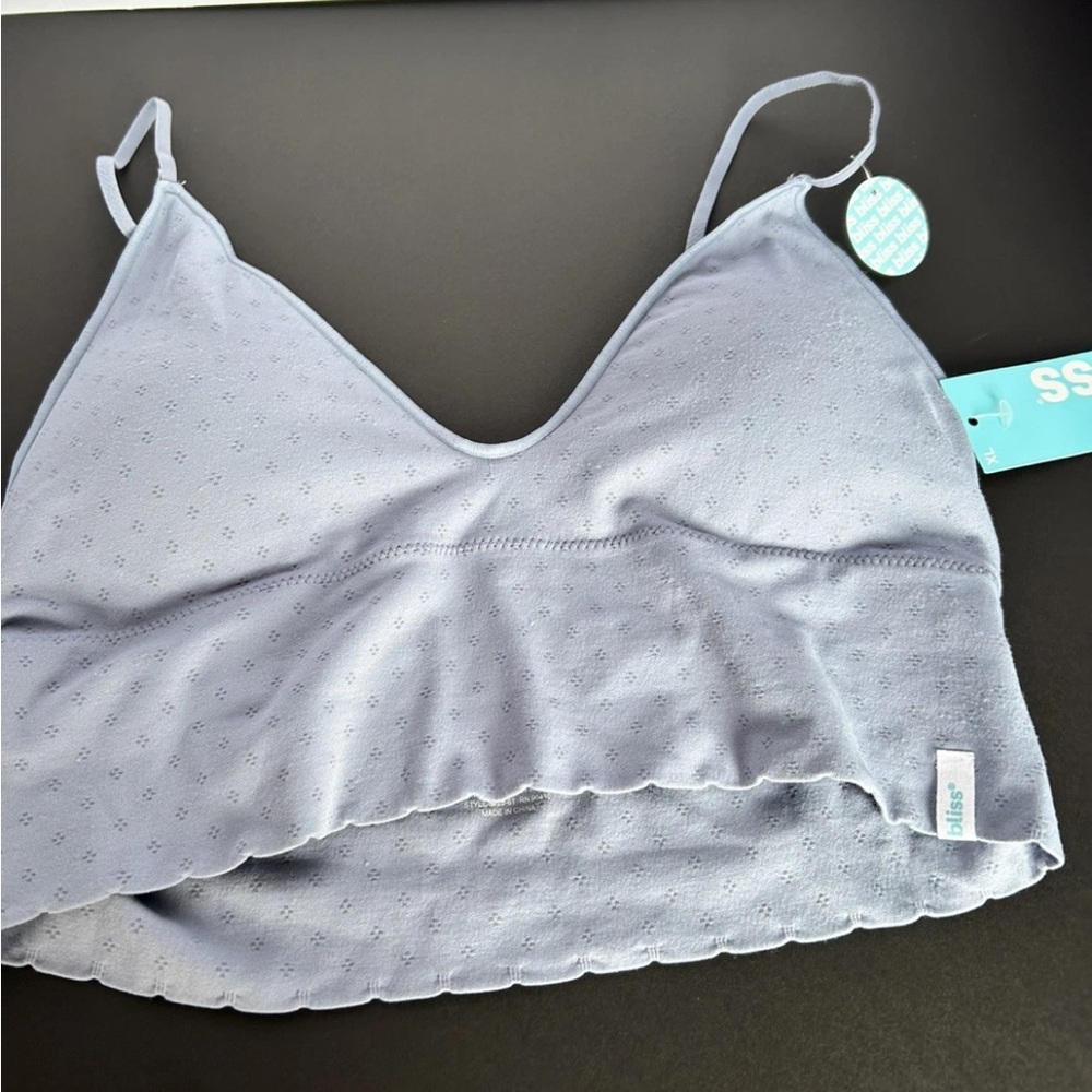 Bliss Light Blue Seamless Bralette